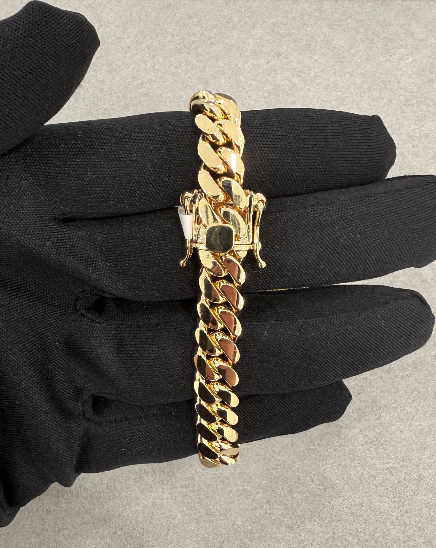 10k solid cuban link bracelet 10-10.5mm estimated weight 58g