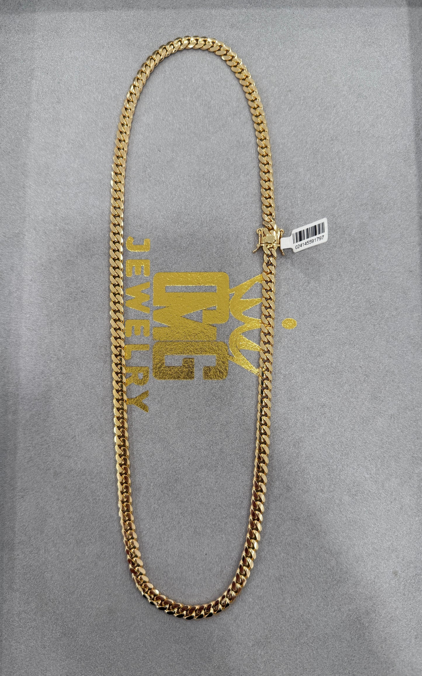 10k cuban link chain 24in 6.5-7mm estimated weight 73g