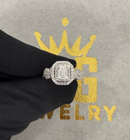 14k white gold natural diamonds 3ct total