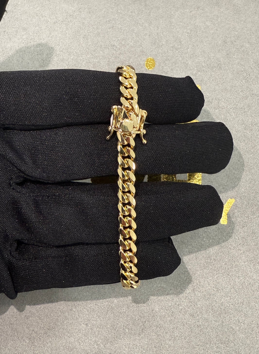 10k solid cuban link 6.5-7mm estimated weight 28g