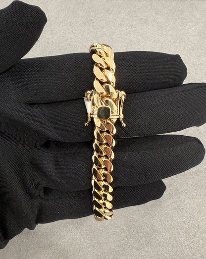 10k solid cuban link bracelet 10-10.5mm estimated weight 58g