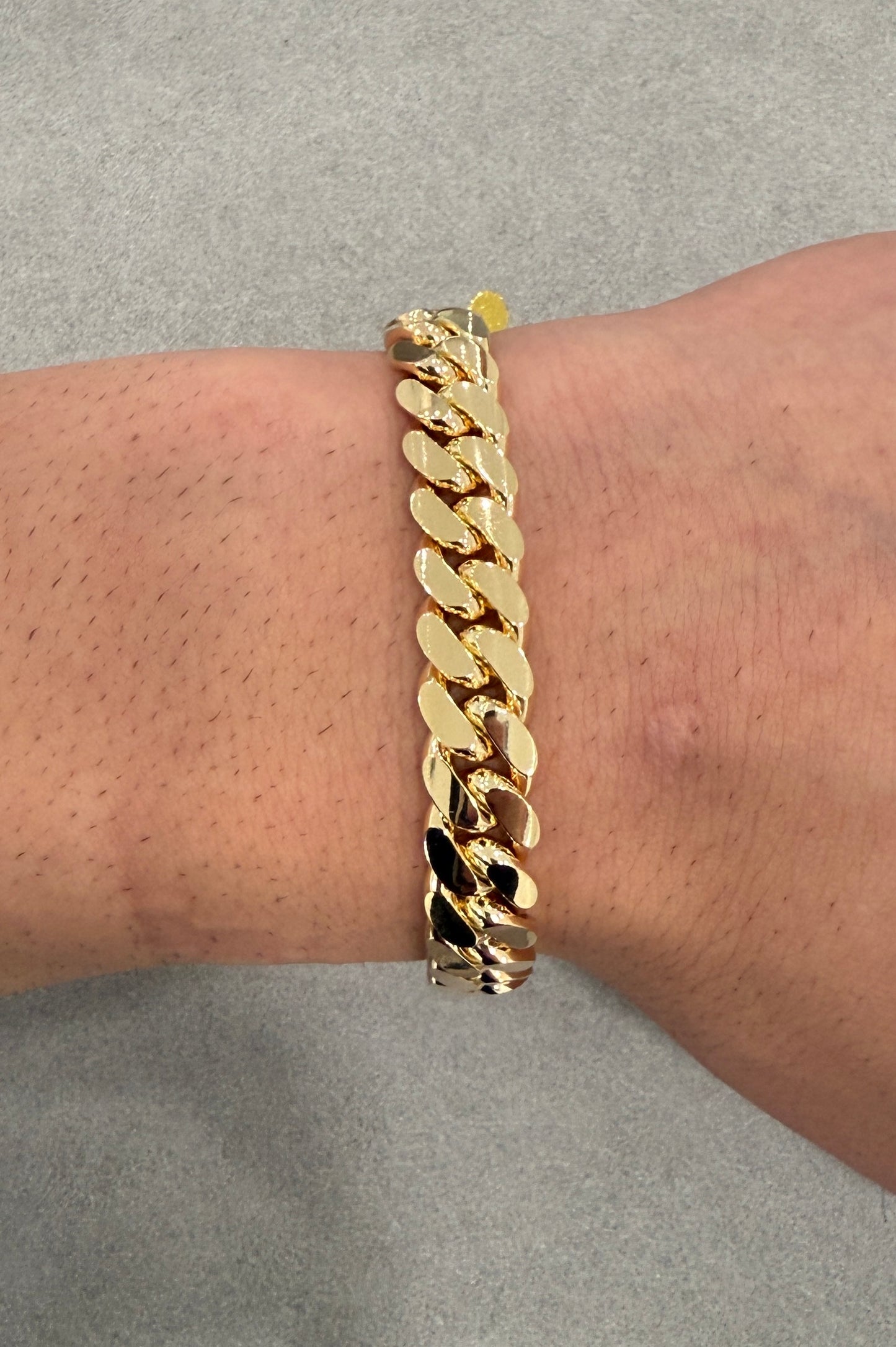 10k solid cuban link bracelet 10-10.5mm estimated weight 58g